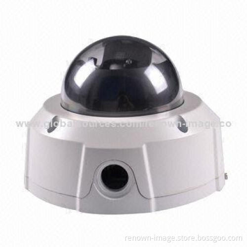 Dome Network Cameras with Water- and Vandal-resistant IR IP